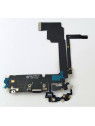 Flex puerto de carga negro para Iphone 15 Pro Max compatible