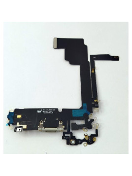 Flex puerto de carga blanco para Iphone 15 Pro Max compatible