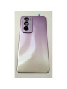 Tapa trasera o tapa bateria morada para Oppo Reno 12 Pro 5G con cristal de camara