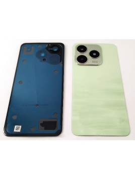 Tapa trasera o tapa bateria verde para Realme C63 4G con lente de camara