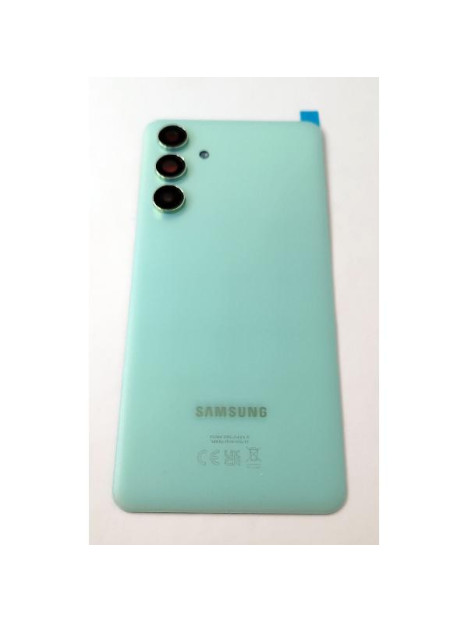 Tapa trasera o tapa bateria verde para Samsung Galaxy M55 5G SM-M556B GH81-25818A con cristal camara Service Pack