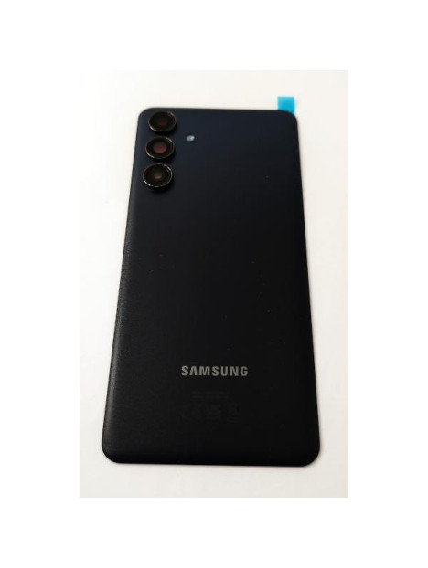 Tapa trasera o tapa bateria azul oscuro para Samsung Galaxy M55 5G GH81-25817A con cristal de camara Service Pack