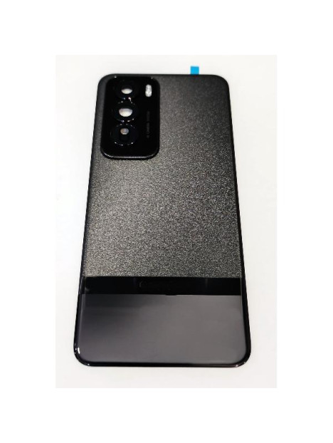 Tapa trasera o tapa bateria negra para Oppo Reno 12 Pro 5G con cristal de camara