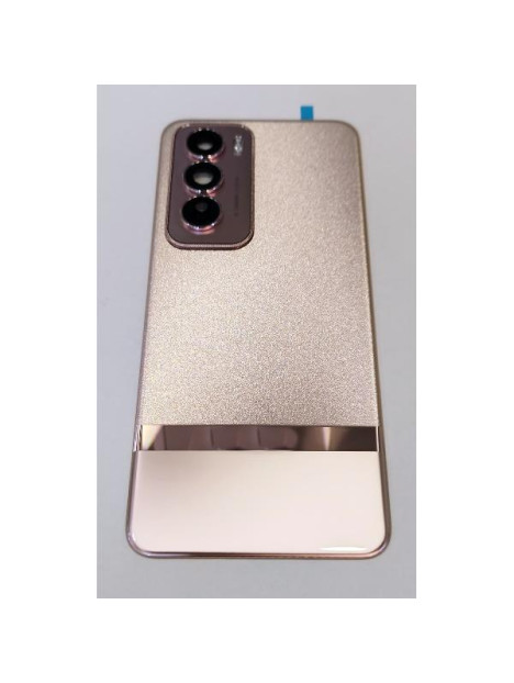 Tapa trasera o tapa bateria rosa para Oppo Reno 12 Pro 5G con cristal de camara