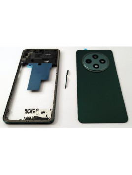 Tapa trasera o tapa bateria verde para Oppo Reno 12 F 5G con cristal de camara