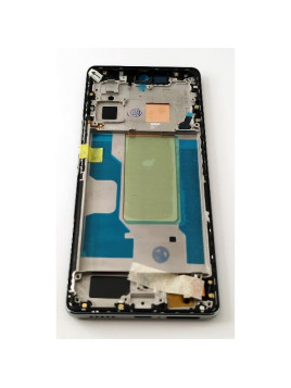 Pantalla lcd para Vivo V29 mas tactil negro con marco plata compatible TFT