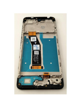 Pantalla lcd para Motorola Moto E14 mas tactil negro con marco negro calidad premium