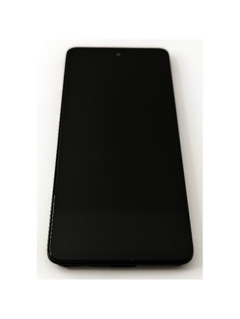 Pantalla lcd para Motorola Moto E14 mas tactil negro con marco negro calidad premium