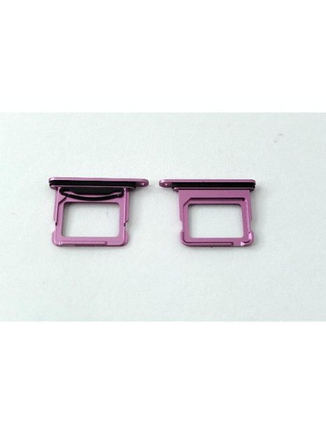 Soporte o bandeja sim rosa Dual sim para iPhone 16 iPhone 16 Plus calidad premium