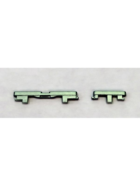 Set de 2 botones laterales verdes para Motorola Edge 40 Neo XT2307-1 calidad premium