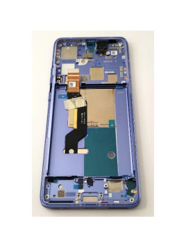 Pantalla lcd para Motorola Edge 50 Pro mas tactil negro con marco lavanda 5D68C24093 5D68C24323 Service Pack