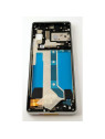 Pantalla lcd para Sony Xperia 10 IV mas tactil negro con marco plata calidad premium