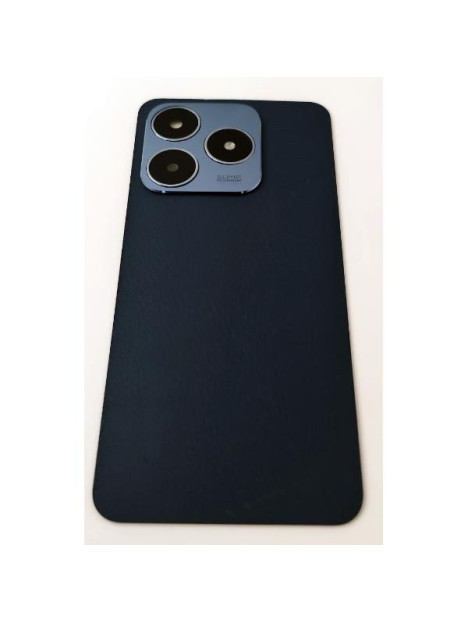 Tapa trasera o tapa bateria azul para Realme C63 4G con cristal de camara