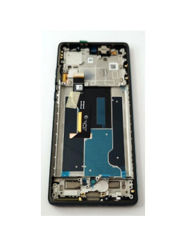 Pantalla lcd para Motorola Edge 50 Fusion mas tactil negro con marco negro 5D68C24359 Service Pack