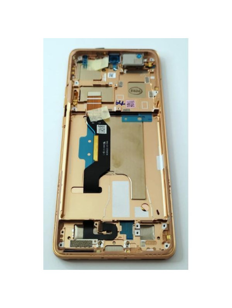 Pantalla lcd para Motorola Edge 50 Ultra mas tactil negro con marco dorado 5D68C24470 Service Pack