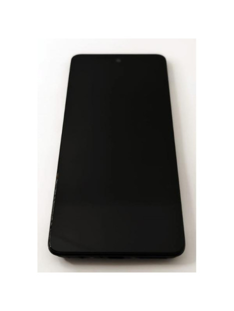Pantalla lcd para Motorola G24 mas tactil negro con marco negro 5D68C23810 Service Pack
