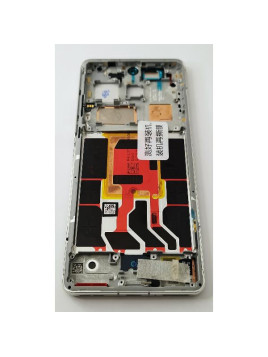 Pantalla lcd para Oneplus 12 5G mas tactil negro con marco blanco calidad premium