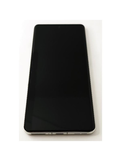 Pantalla lcd para Oneplus 12 5G mas tactil negro con marco blanco calidad premium