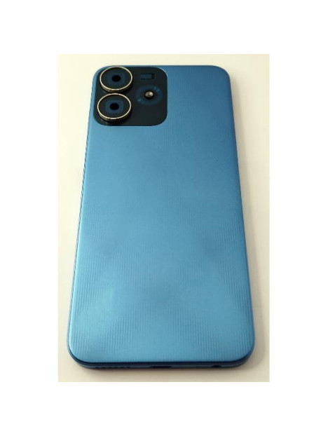 Tapa trasera o tapa bateria azul para ZTE Blade A73 4G