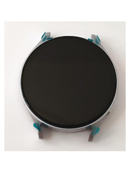 Pantalla lcd para Samsung Galaxy Watch 7 44mm L310 mas tactil negro con marco plata GH97-29845C Service Pack