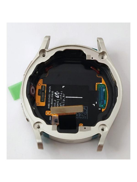 Pantalla lcd para Samsung Galaxy Watch 7 40mm L300 mas tactil negro con marco crema GH97-29843B Service Pack