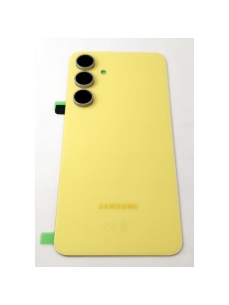 Tapa trasera o tapa bateria amarilla para Samsung Galaxy S24 FE S721B GH82-35832C Service Pack