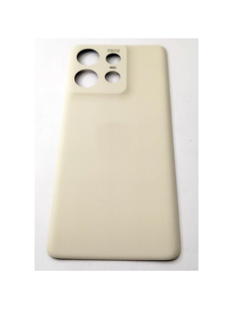Tapa trasera o tapa bateria crema para Motorola Edge 50 Pro