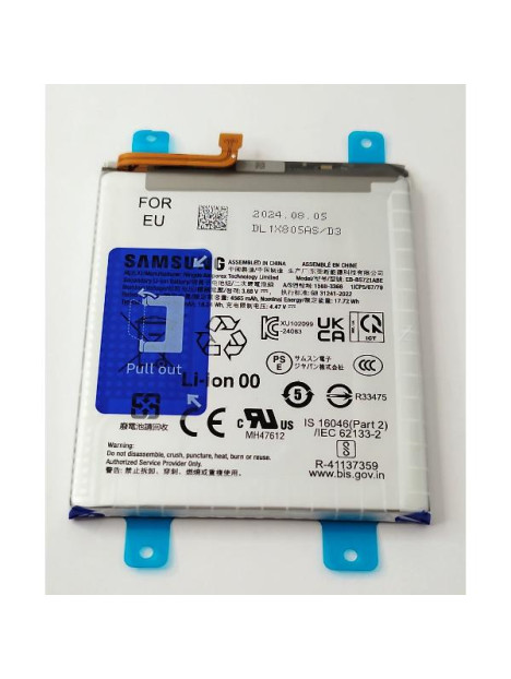 Bateria EB-BS721ABE 4565mAh para Samsung Galaxy S24 FE 5G S721B GH82-35853A Service Pack