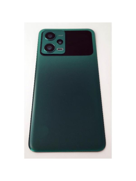 Tapa trasera o tapa bateria verde para Xiaomi Poco X5 5G con cristal de camara