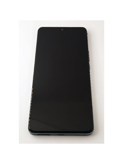 Pantalla lcd para Huawei Honor Magic 6 Lite 5G mas tactil negro con marco verde compatible TFT