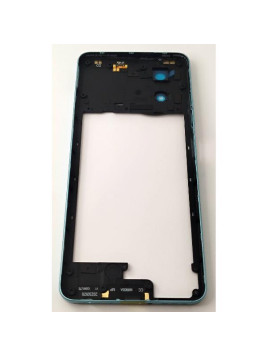 Carcasa o marco central azul para Blackview Shark 8