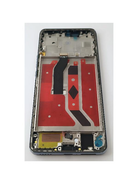 Pantalla lcd para Huawei Honor Magic 6 Lite 5G mas tactil negro con marco azul compatible TFT
