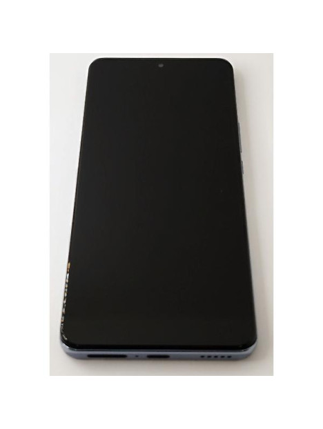 Pantalla lcd para Huawei Honor Magic 6 Lite 5G mas tactil negro con marco azul compatible TFT