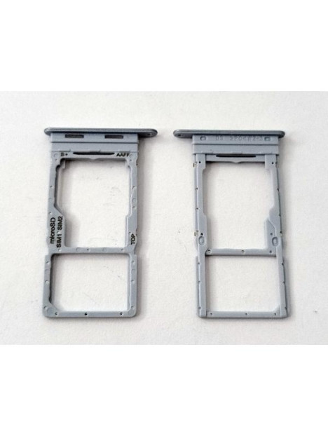 Soporte o bandeja sim plateada Dual sim para Samsung Galaxy A16 5G A166 calidad premium