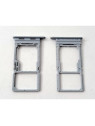 Soporte o bandeja sim plateada Dual sim para Samsung Galaxy A16 5G A166 calidad premium