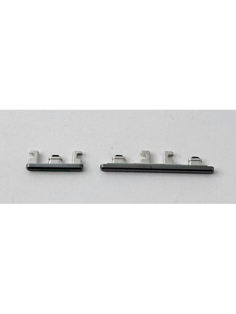 Set de 2 botones laterales plateados para Oppo Reno 10 Pro calidad premium