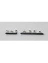 Set de 2 botones laterales plateados para Oppo Reno 10 Pro calidad premium