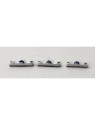 Set de 3 Botones laterales blancos para Oppo Find X5 CPH2307 calidad premium
