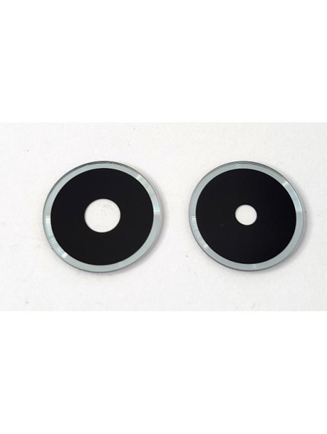 Set de 2 cristales de camara pequeños azules para Xiaomi Redmi 14C calidad premium
