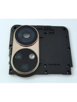 Cristal de camara con marco dorado para Ulefone Note 17 Pro calidad premium