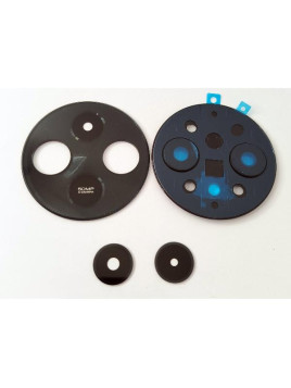 Cristal de camara con marco negro para Xiaomi Redmi 14C calidad premium