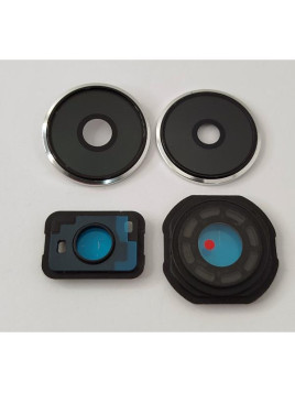 Cristal de camara con marco gris para Xiaomi Poco F6 5G calidad premium