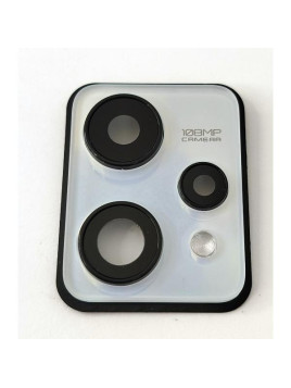 Cristal de camara con marco blanco para Realme 9 4G calidad premium