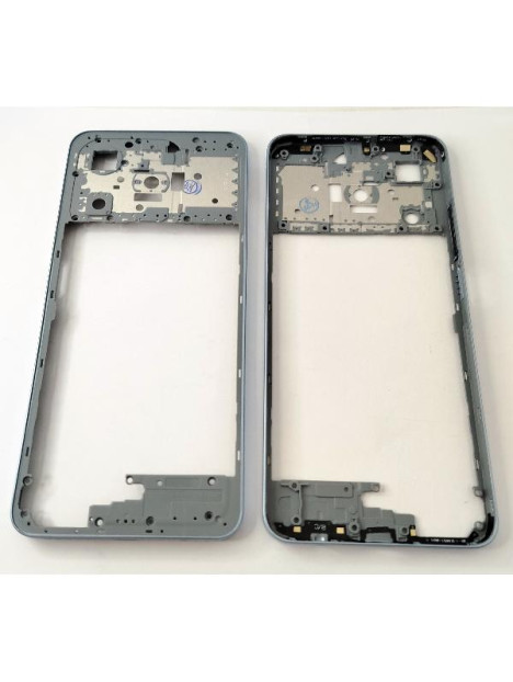 Carcasa o marco central azul para Realme C61 4G RMX3933