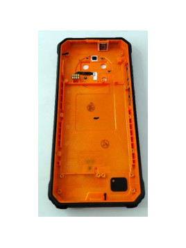 Tapa trasera o tapa bateria con carcasa central naranja para Oukitel G1