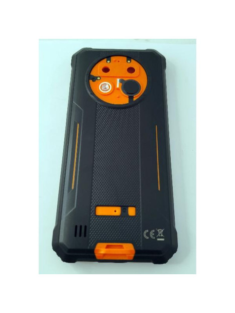 Tapa trasera o tapa bateria con carcasa central naranja para Oukitel G1