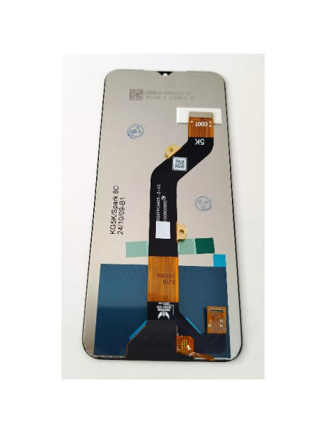 Pantalla lcd para Tecno Spark 8C mas tactil negro calidad premium