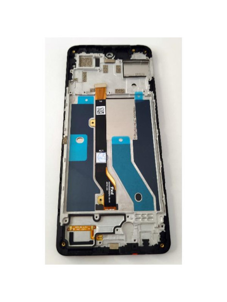 Pantalla lcd para Tecno Pova 5 mas tactil negro con marco negro calidad premium