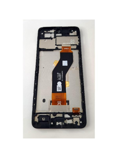 Pantalla lcd para Tecno Spark Go 2024 mas tactil negro con marco negro calidad premium