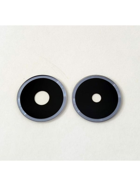 Set de 2 cristales de camara pequeños morados para Xiaomi Redmi 14C calidad premium